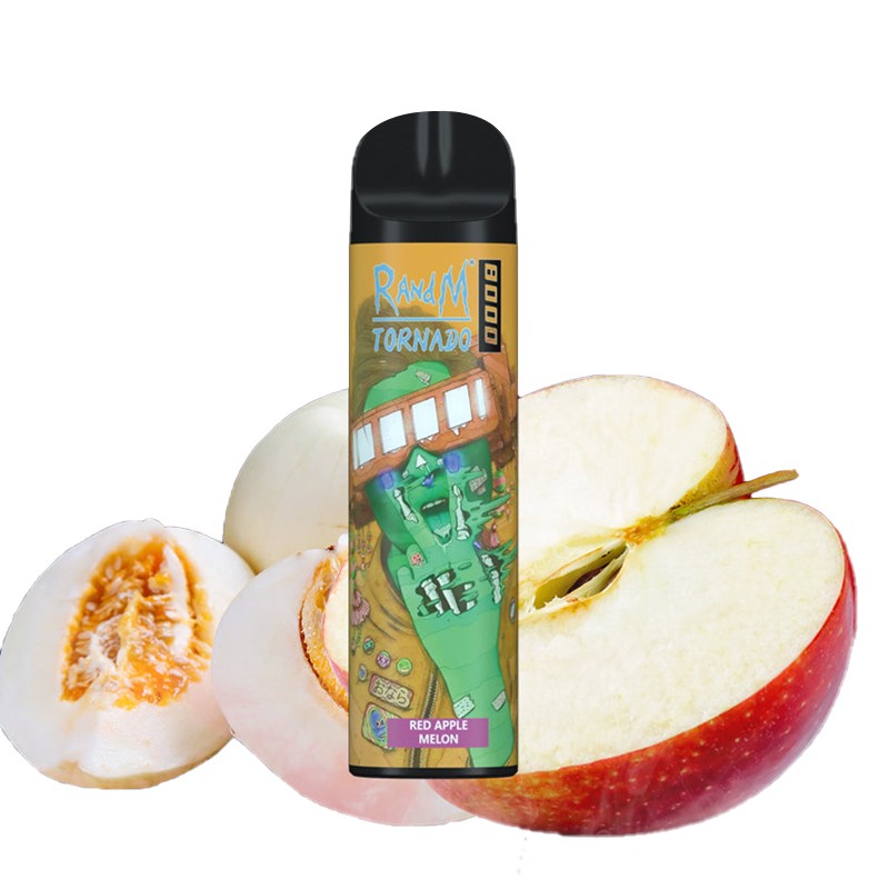 red apple melon R and M Tornado 8000 Rechargeable Disposable Kit