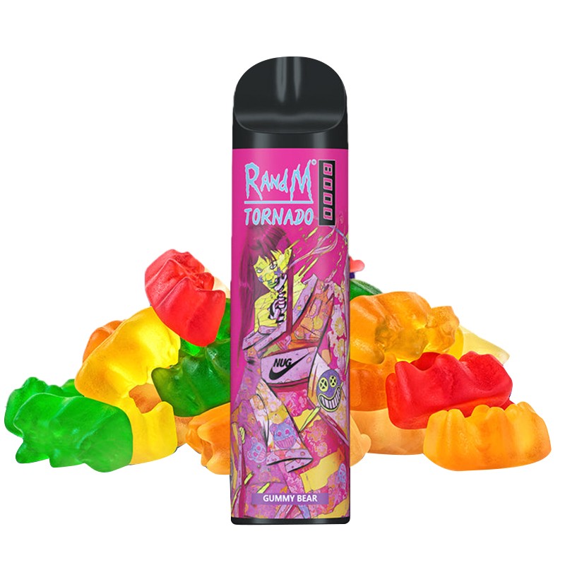 gummy bear R and M Tornado 8000 Rechargeable Disposable Kit