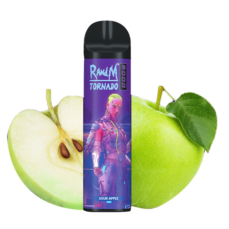 sour apple R and M Tornado 8000 Rechargeable Disposable Kit