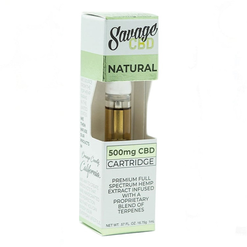 Natural Savage Full Spectrum CBD Cartridge 500mg