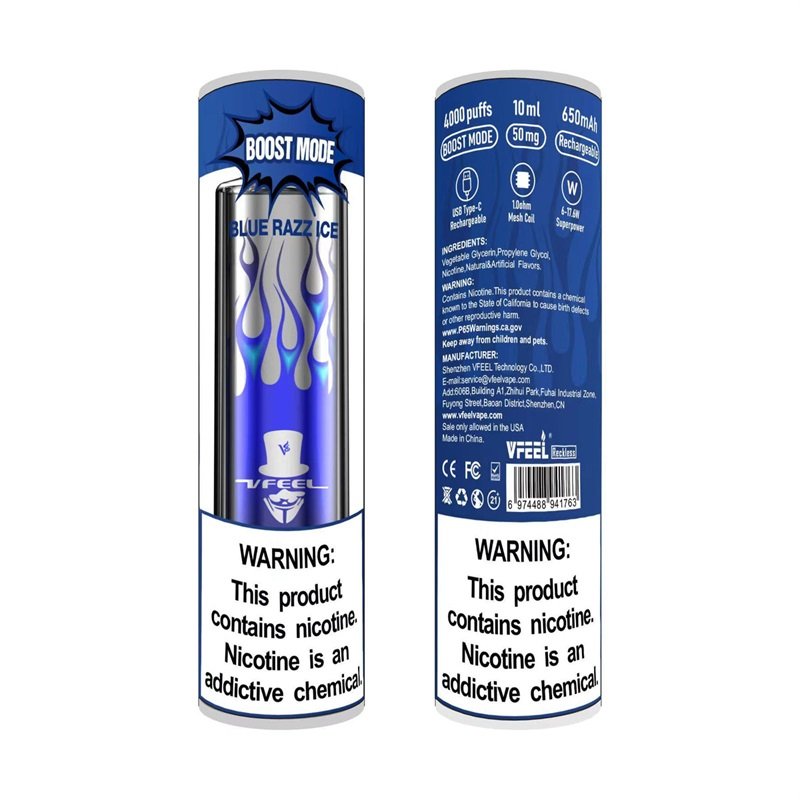Blue Razz Ice VFeel Reckless