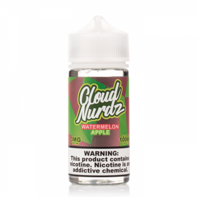 Cloud Nurdz Watermelon Apple E-juice 100ml bottle