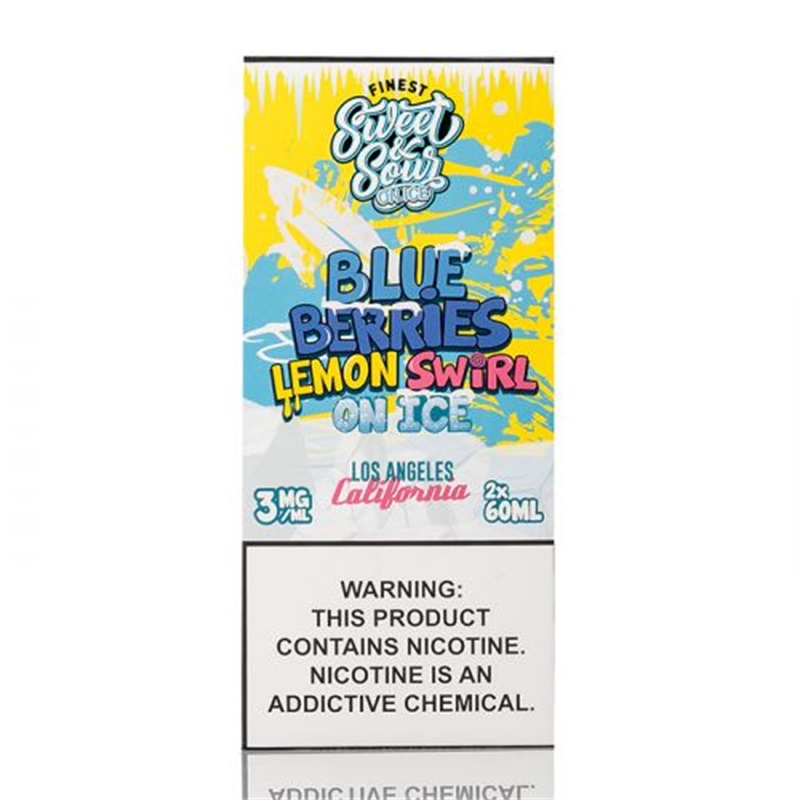 The Finest Sweet & Sour Blue-Berries Lemon Swirl on ICE E-juice 120ml