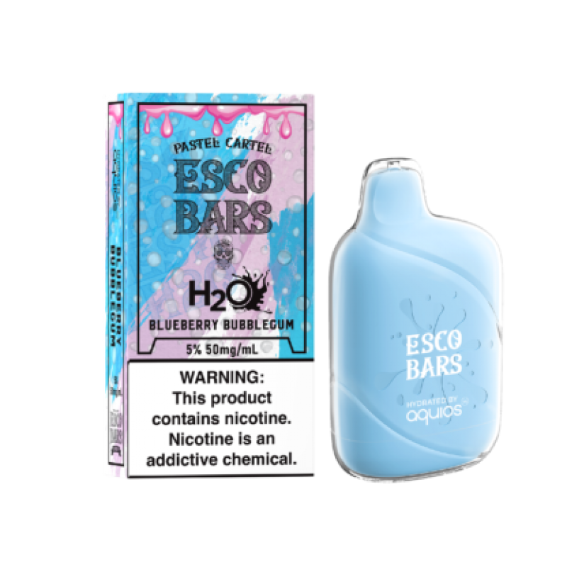 Esco Bars Aquios Mesh Disposable Vape Kit 6000 Puffs 15ml-Blueberry Bubblegum