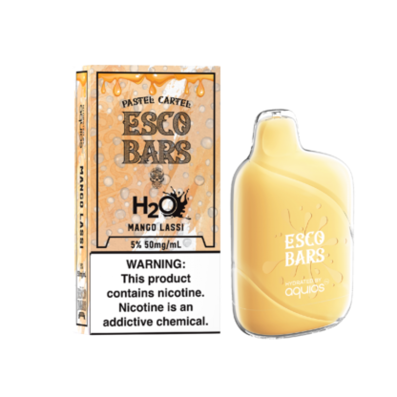 Esco Bars Aquios Mesh Disposable Vape Kit 6000 Puffs 15ml-Mango Lassi