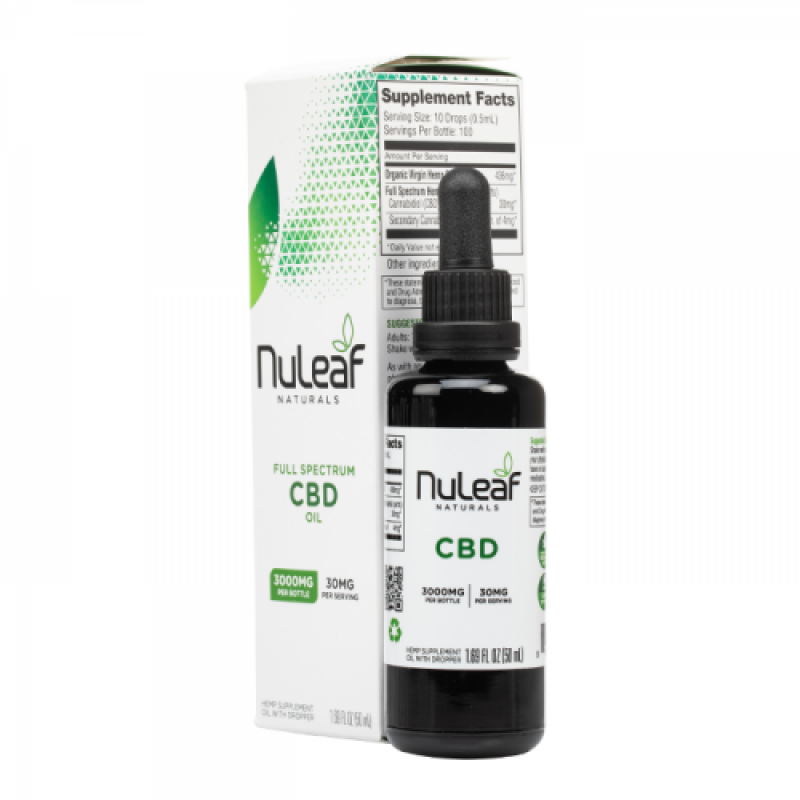 NuLeaf Naturals Full Spectrum Hemp CBD Oil