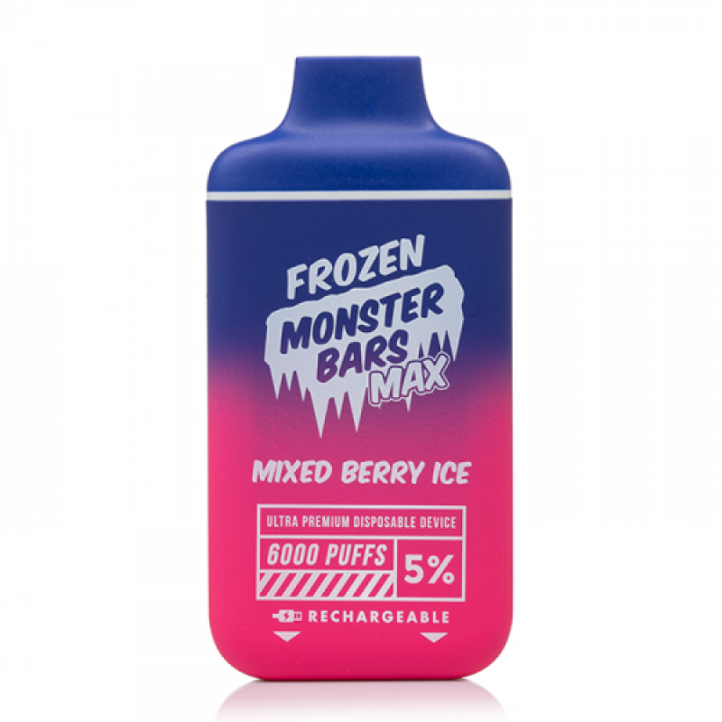 monster bars vape recharge frozen mixed berry ice