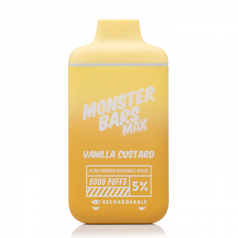 monster bars disposable vape custard vanilla