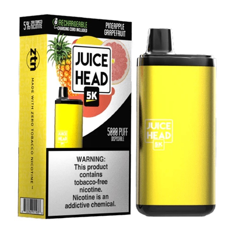 Juice Head 5K 5000 Puffs Rechargeable Disposable Vape Kit 14ml