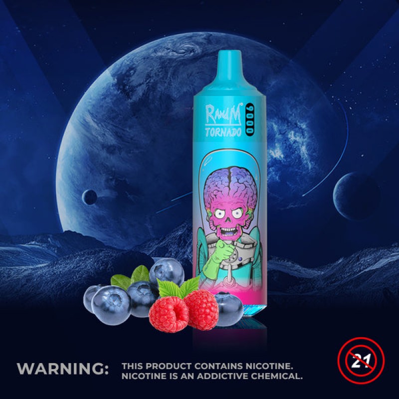 rick and morty tornado 9000 blueberry raspberry