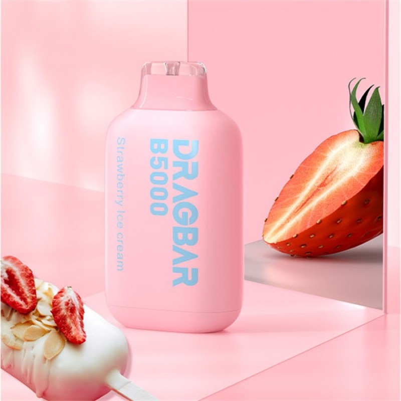 cheap zovoo dragbar 5000 vape strawberry ice cream