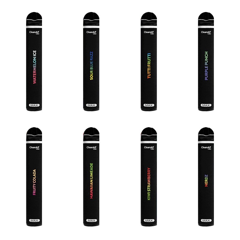 CleanAF CBD MAX Disposable Vape Kit 1500 Puffs 500mg | Vapesourcing