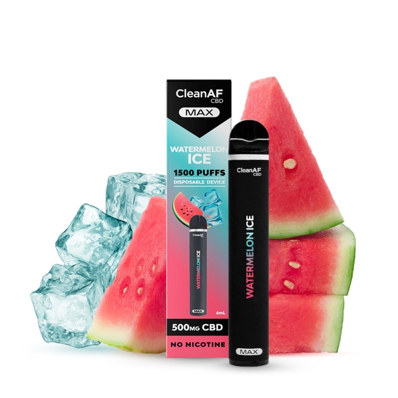 CleanAF CBD MAX Disposable Vape Kit 1500 Puffs 500mg | Vapesourcing