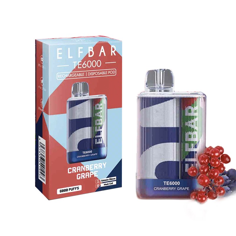 Cranberry Grape Elf Bar TE6000 Disposable Vape Kit | Vapesourcing