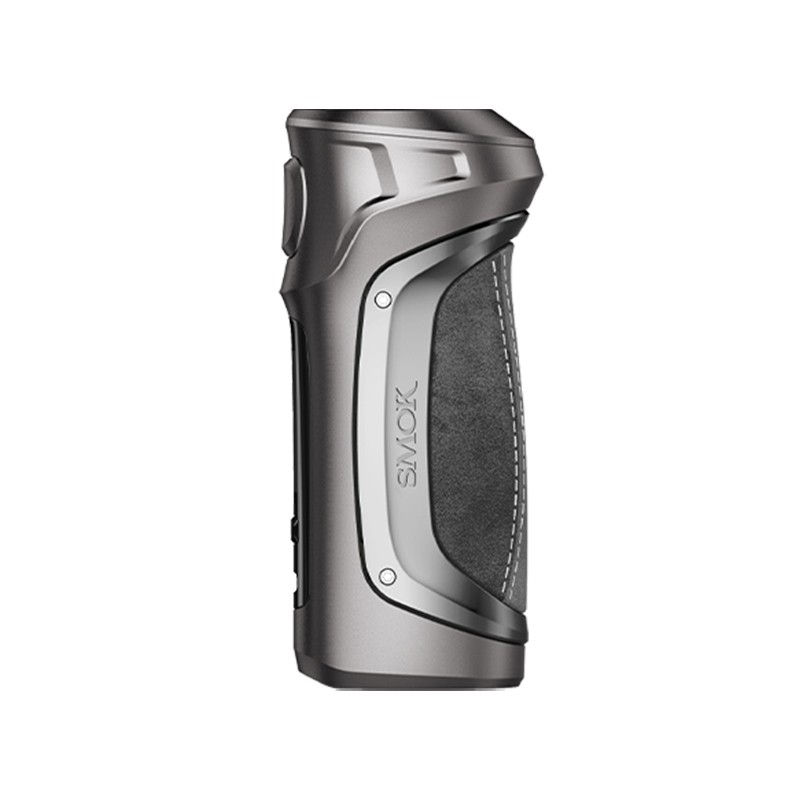 Grey Splicing Leather Mag Solo