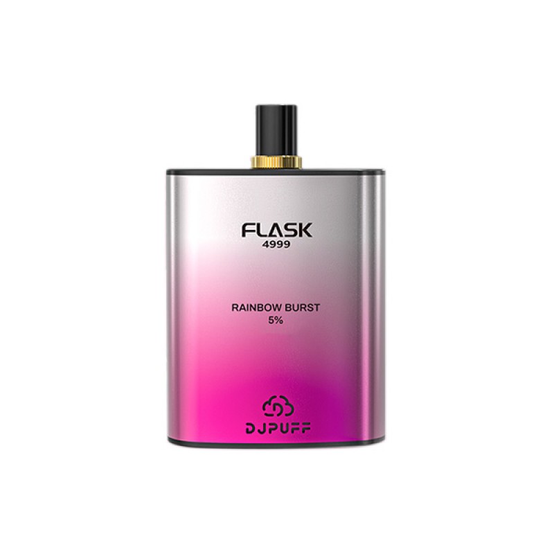 rainbow burst DjPuff Flask 4999 Disposable Vape