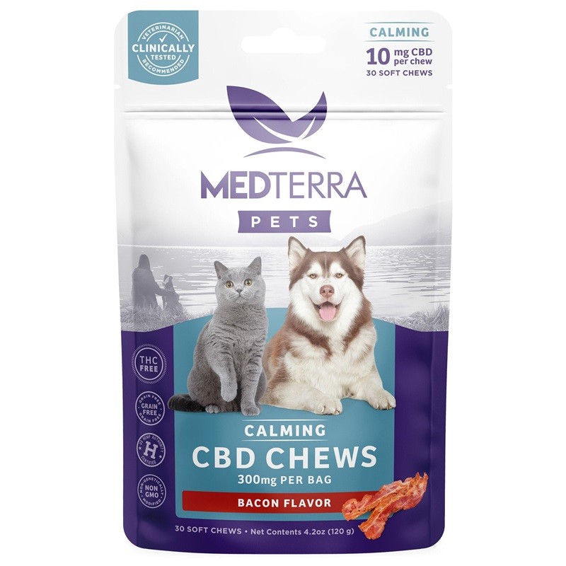 Medterra CBD Pet Bacon Calming Soft Chews