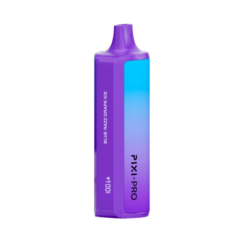 blue razz grape ice puff pixi pro 8000