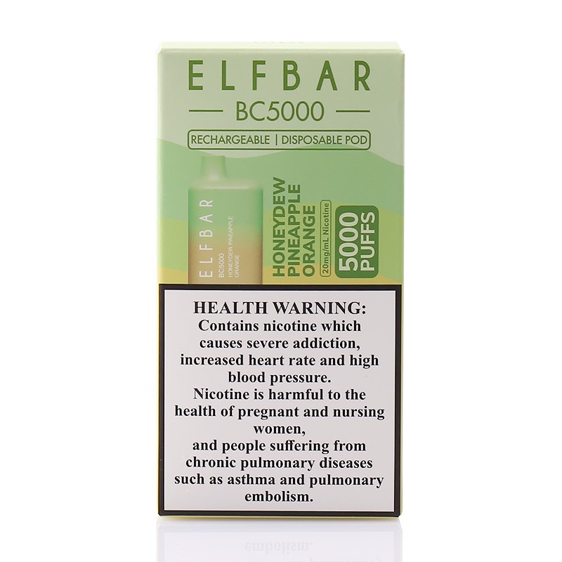 Honeydew Pineapple Orange(ME) Elf Bar BC5000 Middle East Version