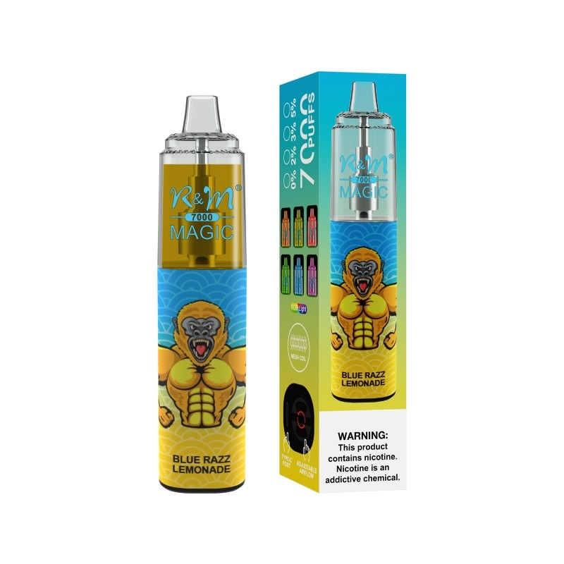 blue razz lemonade R and M Magic 7000