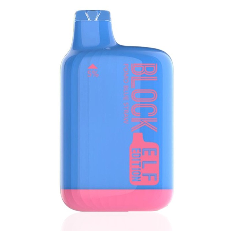 pomo blue straw Block Elf Bar Edition 6000