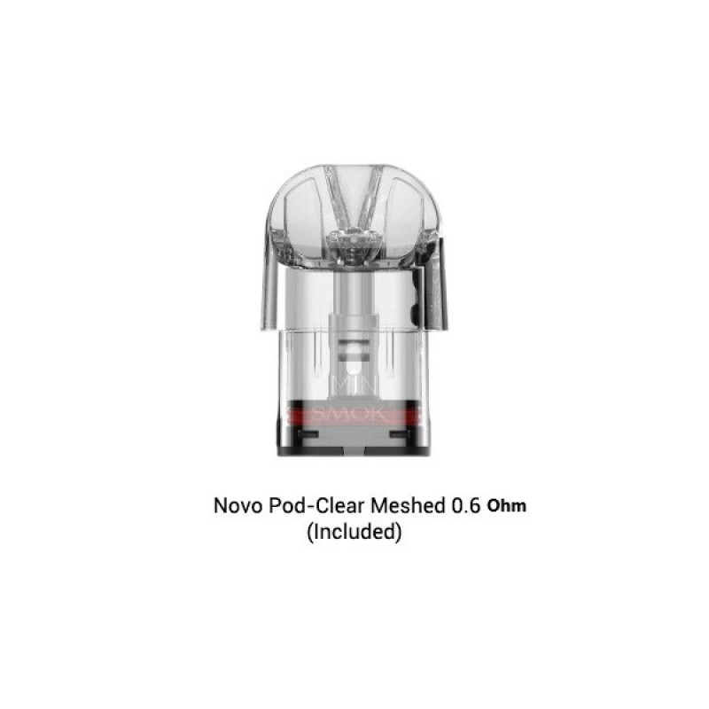 Meshed 0.6ohm SMOK Novo Replacement Clear Pod