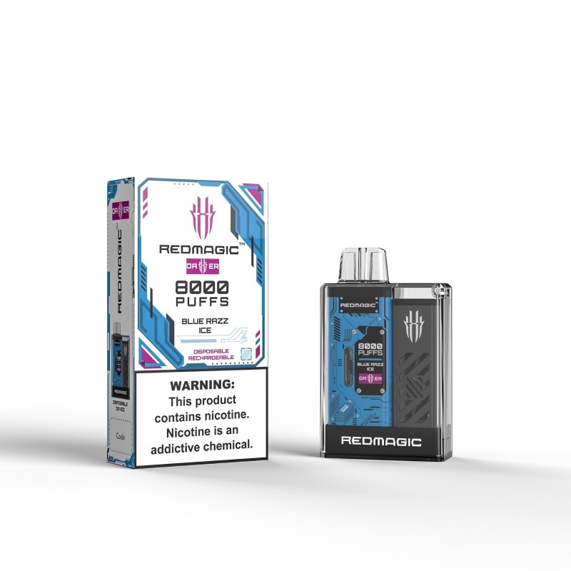 blue razz ice RedMagic Dagger 8000