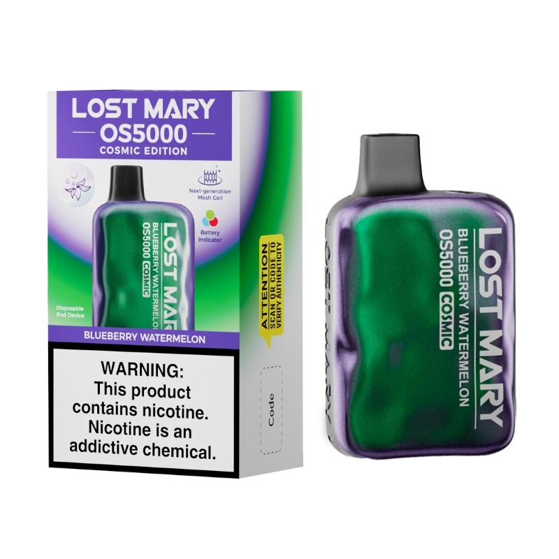 blueberry watermelon Lost Mary OS5000 Cosmic Edition