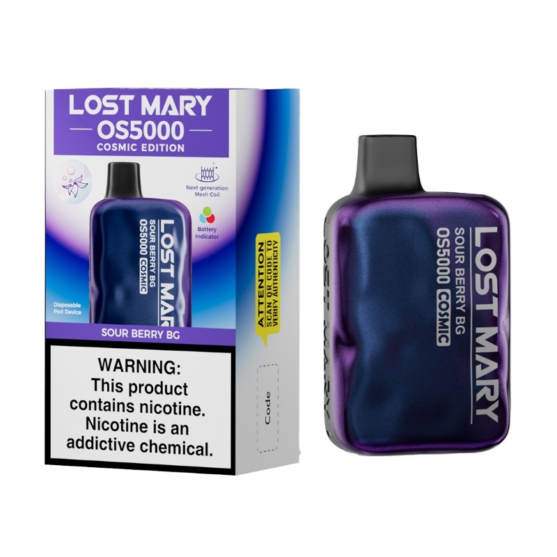sour berry bg Lost Mary OS5000 Cosmic Edition