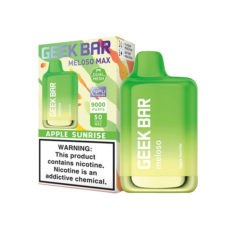 apple sunrise Geek Bar Meloso Max 9000