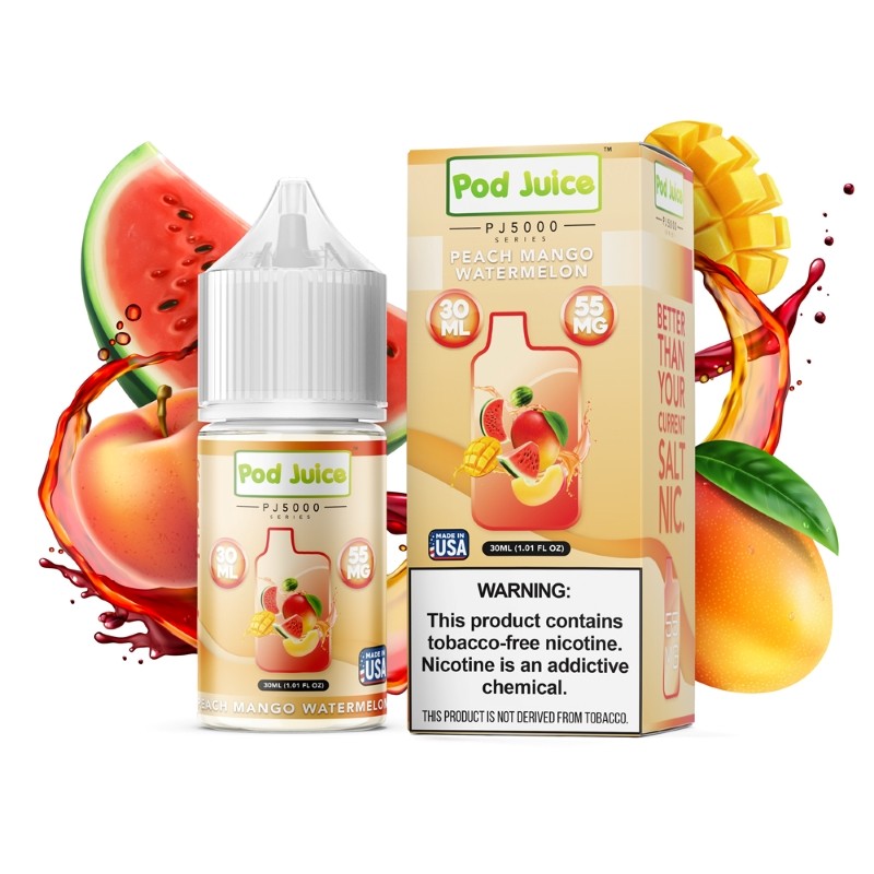 Pod Juice PJ5000 Series Peach Mango Watermelon