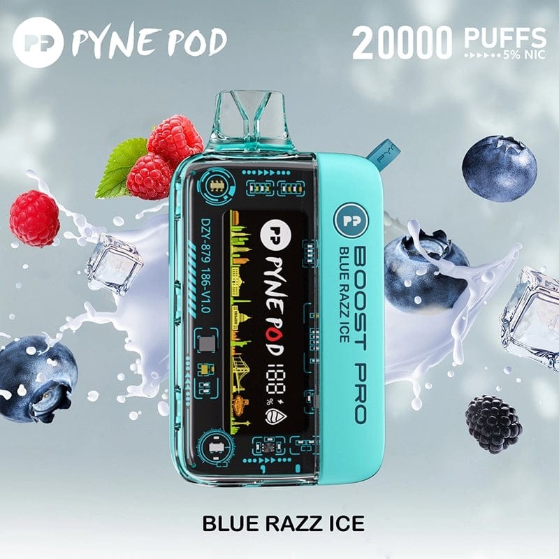 blue razz ice (10-PACK) Pyne Pod Boost Pro