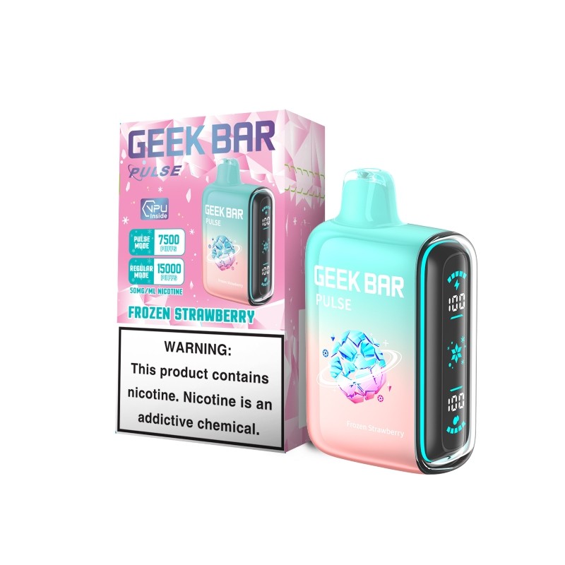 frozen strawberry Geek Bar Pulse 15000 Frozen Edition