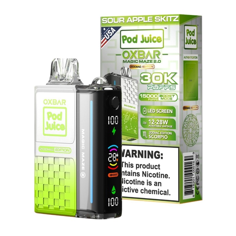 10-PACK) OXBAR 30K Magic Maze 2 Pod Juice Disposable Vape