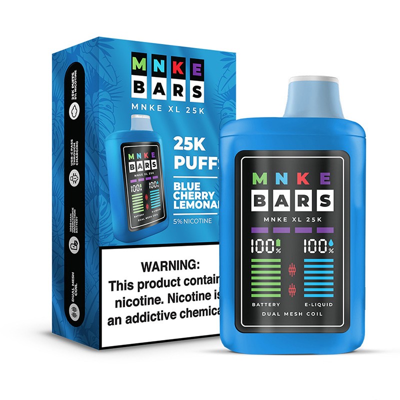blue cherry lemonade MNKE BARS XL 25K