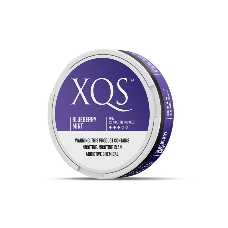 XQS Slim Format Blueberry Mint Nicotine Salt Pouches