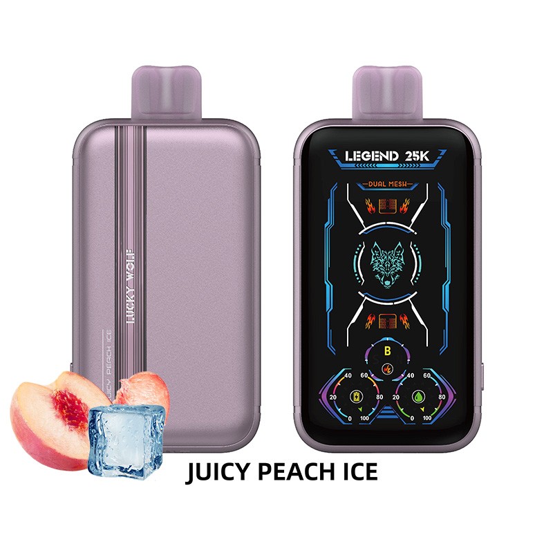 juicy peach ice (10-PACK) SnowWolf Lucky Wolf Legend 25K