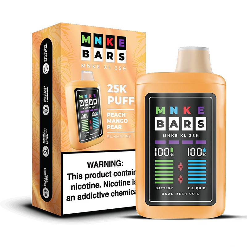 peach mango pear MNKE BARS XL 25K