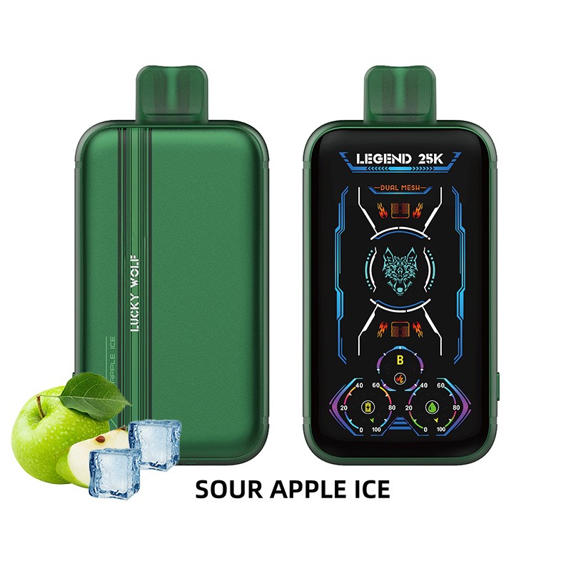 sour apple ice (10-PACK) SnowWolf Lucky Wolf Legend 25K