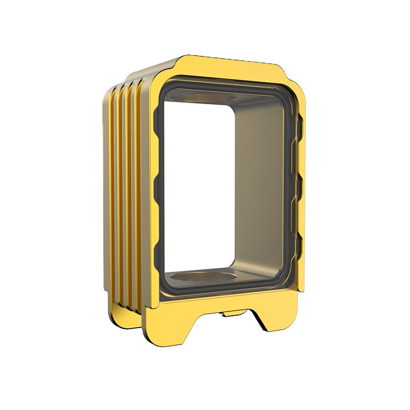 Gold (Empty) Thunderhead Creations Blaze Bridge Dual Glasses