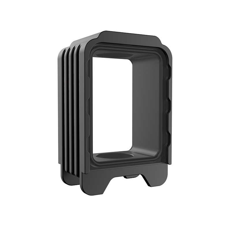 Silver Black (Empty) Thunderhead Creations Blaze Bridge Dual Glasses