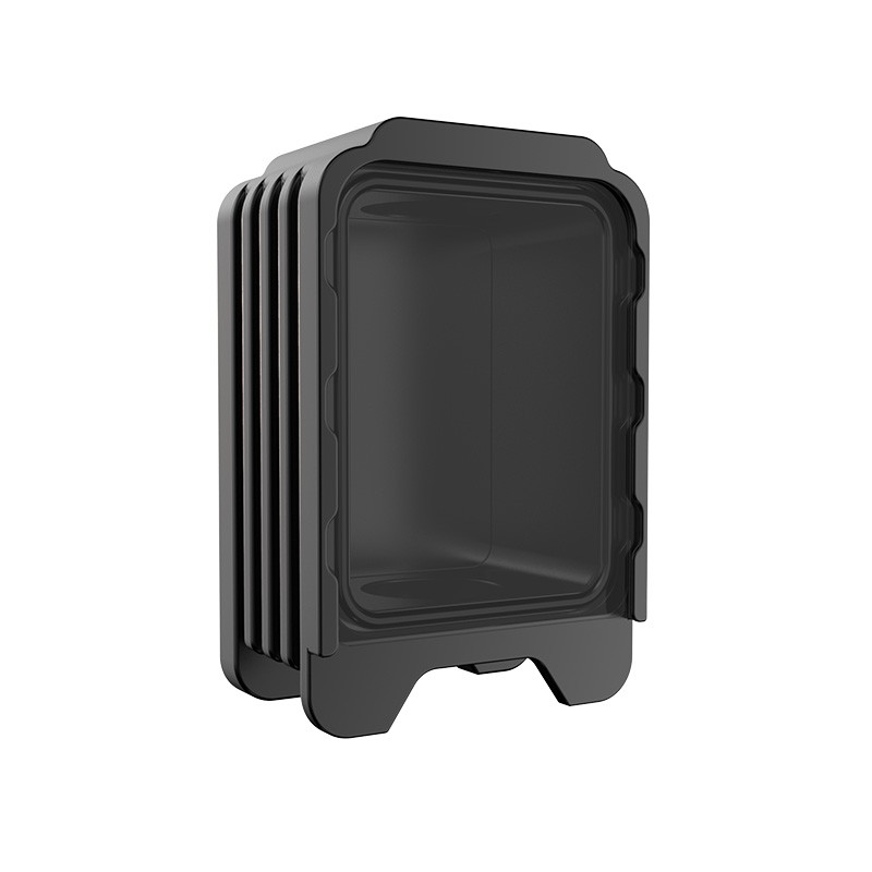 Silver Black (Empty) Thunderhead Creations Blaze Bridge Single Glass