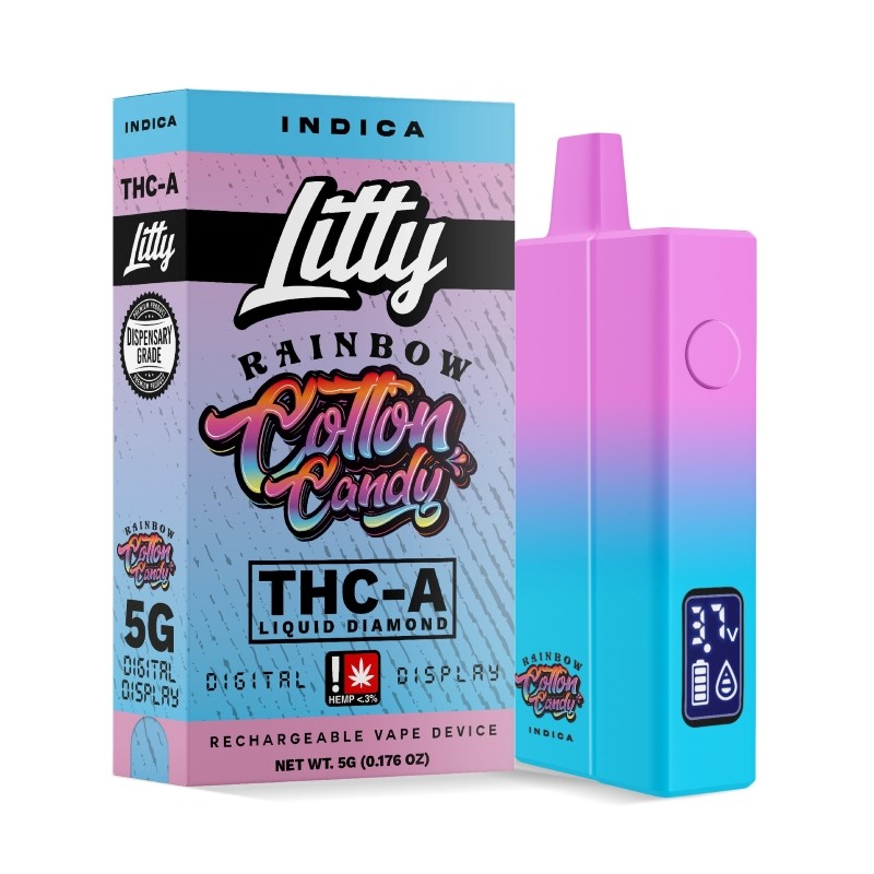 rainbow cotton candy Litty Liquid Diamond THC-A