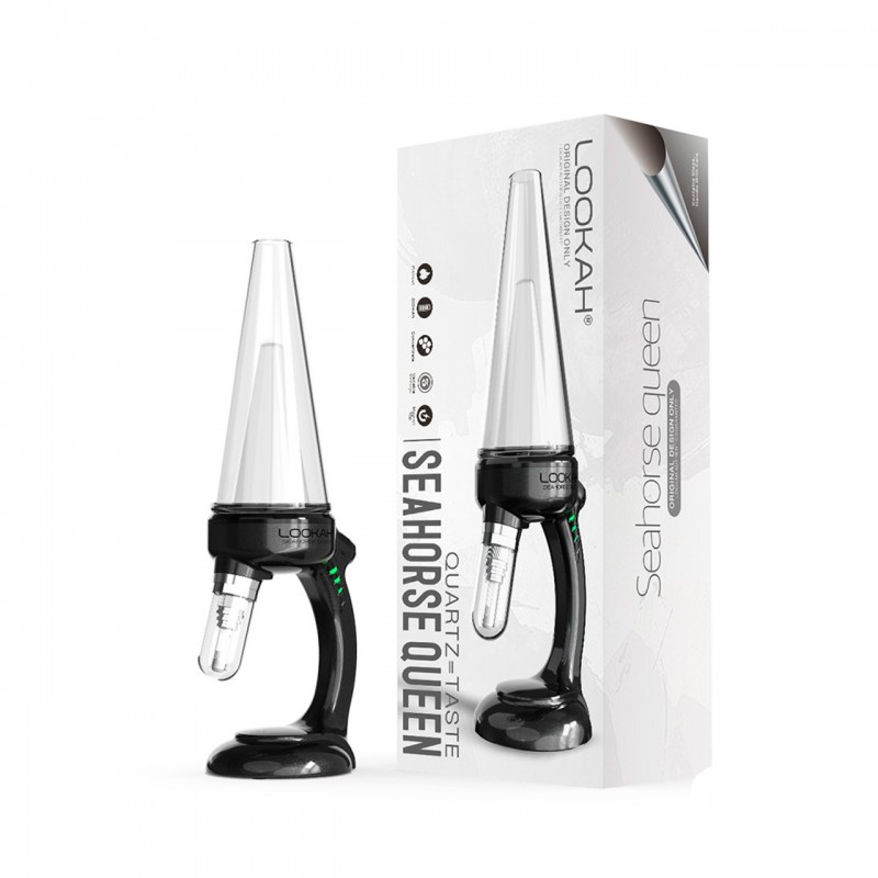 black Lookah Seahorse Queen Electric Nectar Collector