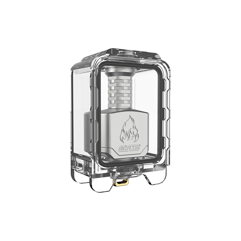 crystal clear Thunderhead Creations Blaze Bridge Single Glass Sliding Boro Tank