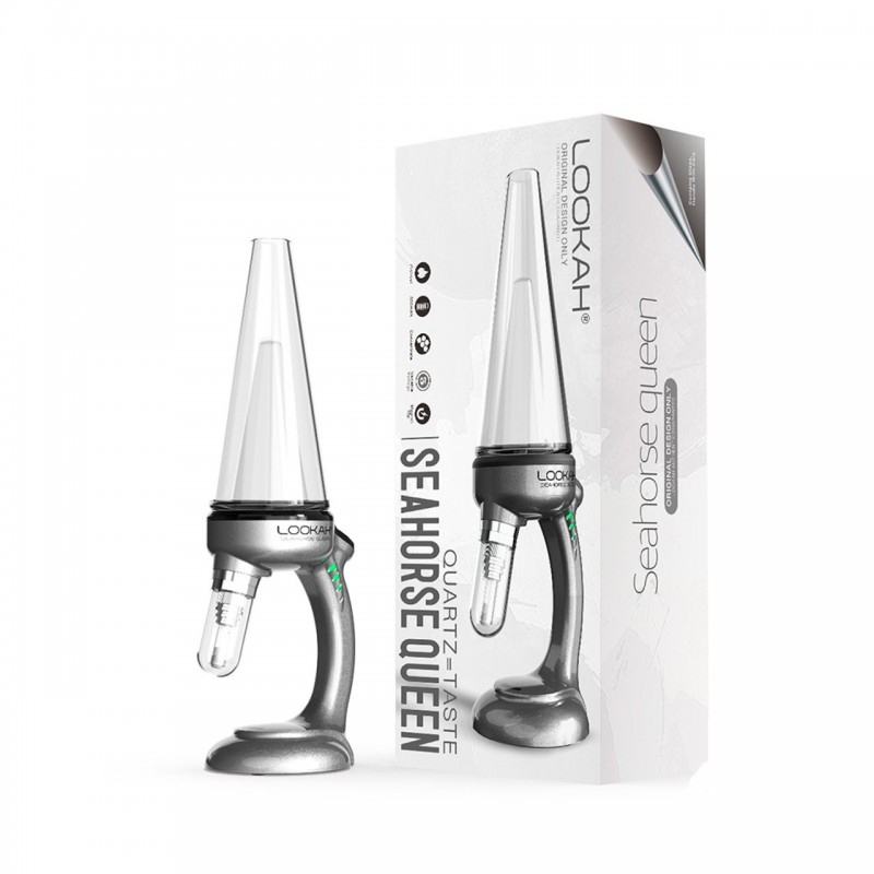 gray Lookah Seahorse Queen Electric Nectar Collector