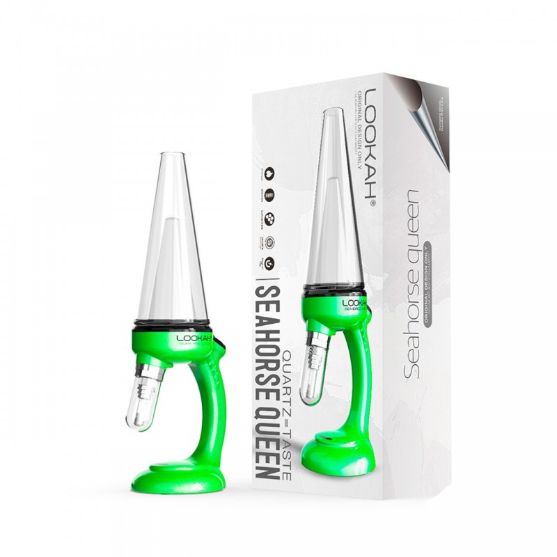 green Lookah Seahorse Queen Electric Nectar Collector
