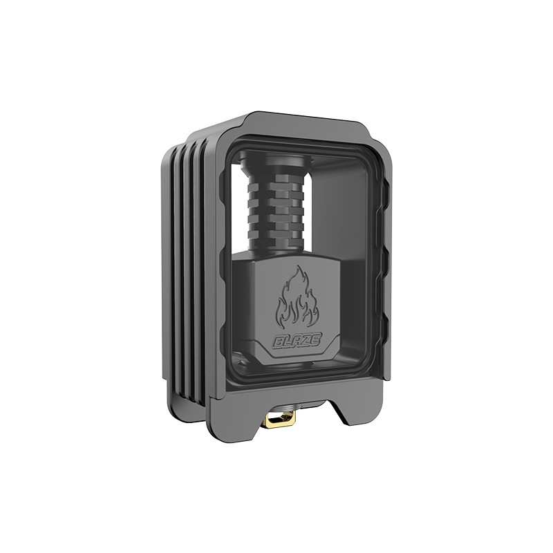 gunmetal Thunderhead Creations Blaze Bridge Dual Glasses Sliding Boro Tank