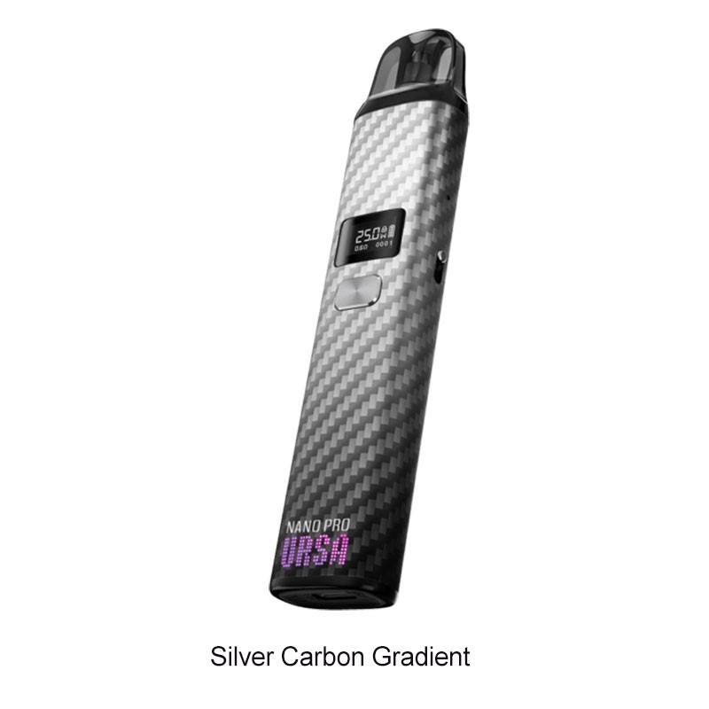 silver carbon gradient Lost Vape Ursa Nano Pro