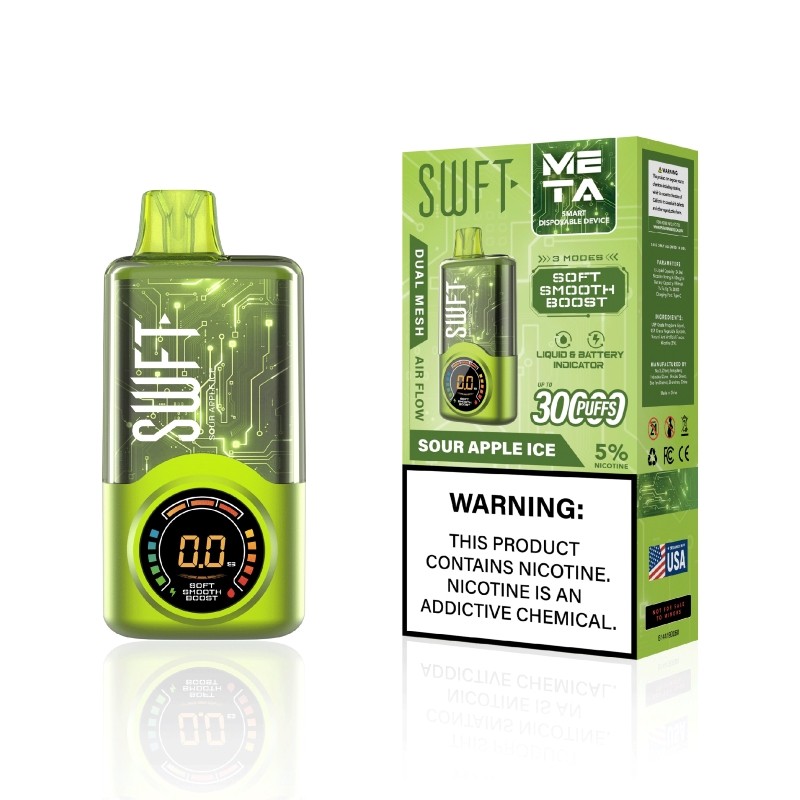 sour apple ice (10-PACK) SWFT Meta 30000
